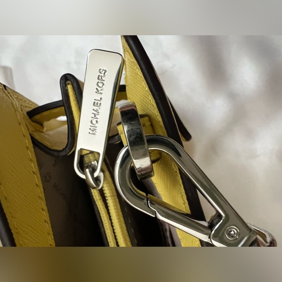 Michael Kors Yellow Crossbody with silver hardware - Picture 9 of 14